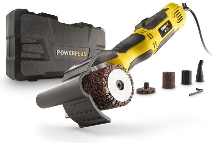 Powerplus Schleifroller 310W - 4 Acc. (Bürstenschleifer, 310 W)
