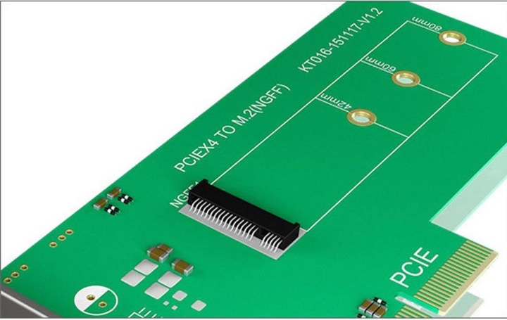 Produktbild Icy Box PCI-Karte, M.2 PCIe SSD zu PCIe 3. Host