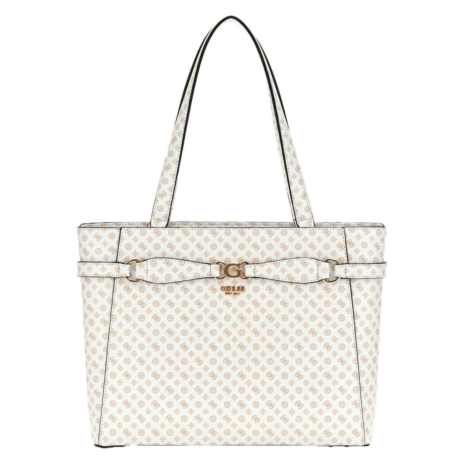 Guess, Damen, Handtasche, Arlena Noel Tote Bag, Weiss