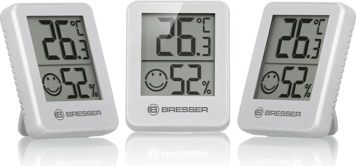 Produktbild Bresser ClimaTemp Thermo-Hygrometer Indikator 6er Set weiss