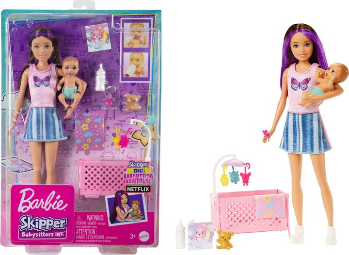 Image du produit Barbie Coffret Skipper Bebe Au Lit