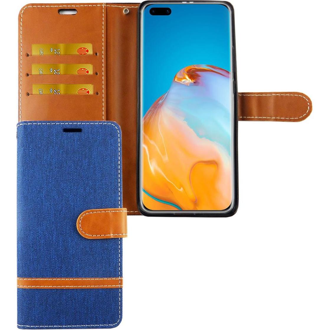 König Design Hülle Handy Schutz für Huawei P40 Pro Case Cover Tasche Wallet Etui Handyhülle (Huawei P40 Pro+), Smartphon...