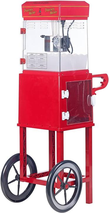 Image du produit Rosenstein & Söhne Machine à pop-corn professionnelle "Cinema" avec chariot en design rétro