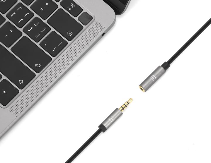 Actual product image Manhattan 3.5mm socket - 3.5mm jack (5 m, Extension, 3.5mm jack (AUX))