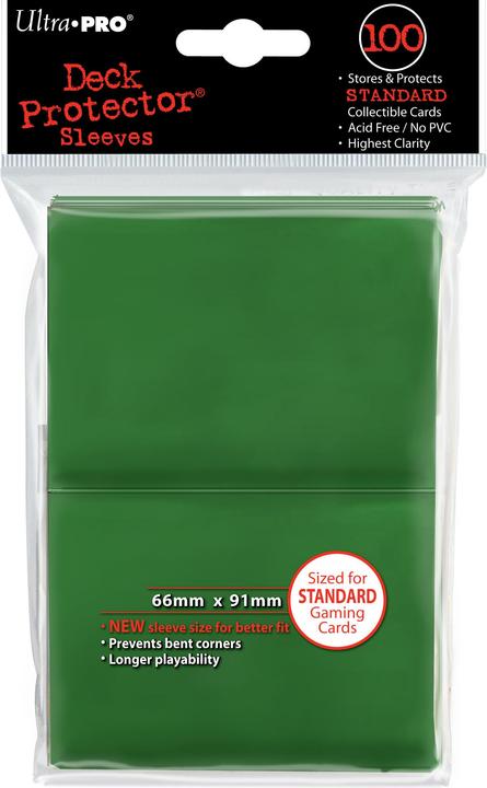 Actual product image Ultra Pro Green Deck Protector Standard
