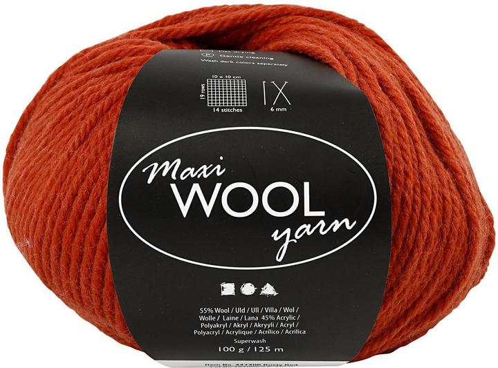 Creativ Company Wolle 100 g Rot (125 m)