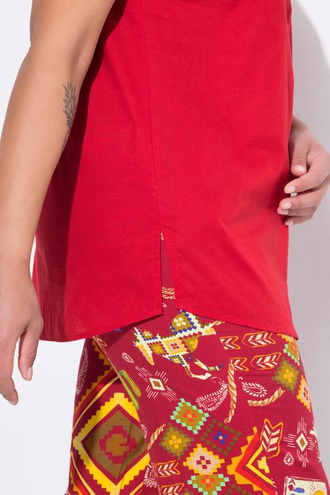Actual product image Angel of Style Sleeveless Rounded Hem Tunic Neckline Blouse (50)