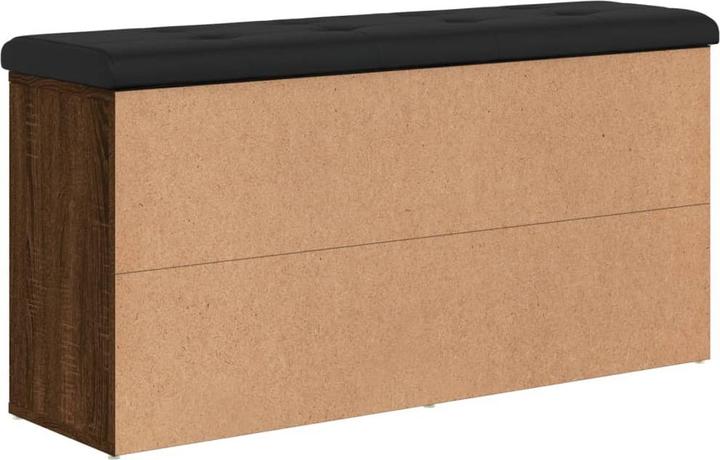 Actual product image VidaXL Brown oak-look shoe bench 102x32x50 cm (32 cm)