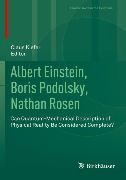 Produktbild Albert Einstein, Boris Podolsky, Nathan Rosen (Englisch, Claus Kiefer, 2023)