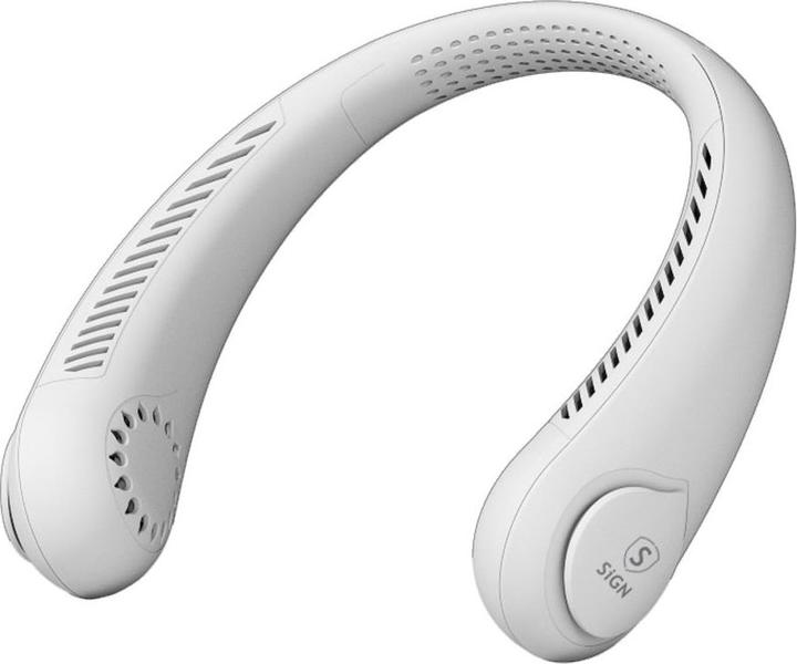 Actual product image SIGN Portable Fan with Neck Strap, 4000mAh - White