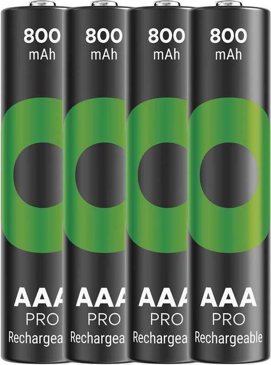 Produktbild GP Batteries GP Nab??jec?? bat. ReCyko Pro AAA (HR03) - 4ks (4 Stk., Gerätespezifisch, 800 mAh)