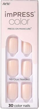 Image du produit KISS Ongles auto-adhésifs imPRESS Color Point Pink 30 pcs (Ongles artificiels, Pink)