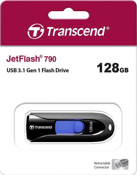 Image du produit Transcend JetFlash 790 (128 Go, USB-A)