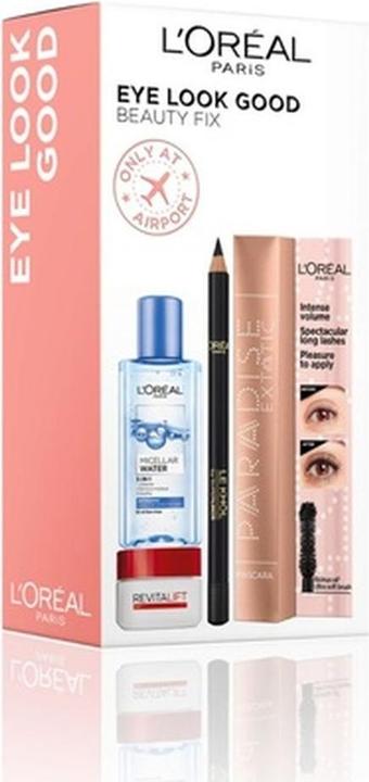 L'Oréal Paris L'Oreal Paris Eye Look Good Beauty Fix Set - Cleansing Micellar Water 95 Ml, Paradise Extatic Volumi (Make up Set)