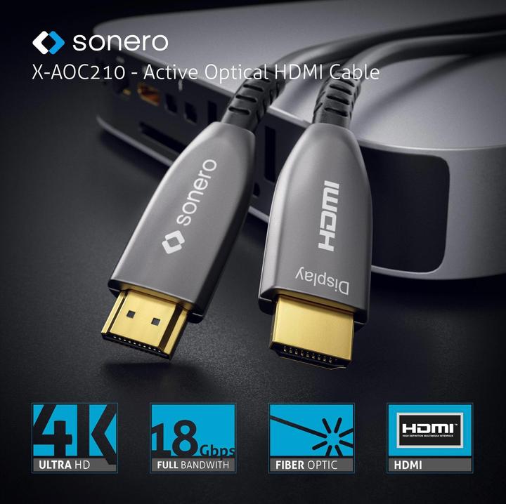 Image du produit Sonero Câble Premium Cert. HDMI actif 30 m (30 m, HDMI)