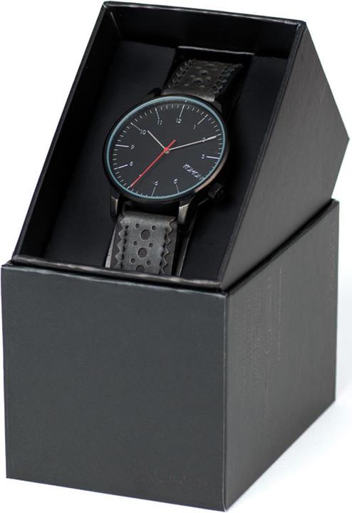 Produktbild Komono The Winston Brogue Jet Black (Analoguhr, 41 mm)