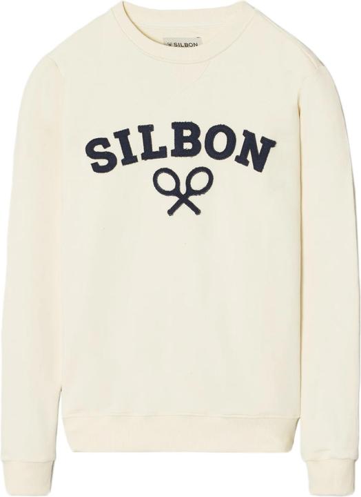 Actual product image Silbon Classic racquet print sweatshirt (L)