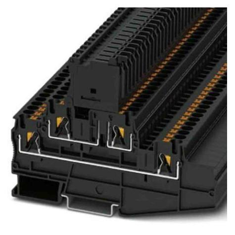 Phoenix Contact PT 4-L/HESI (5X20) 3002608 Zekering doorvoer terminal 0,20 mm² 4 mm² Zwart 50 st., Kabels + Stekkers, Zwart
