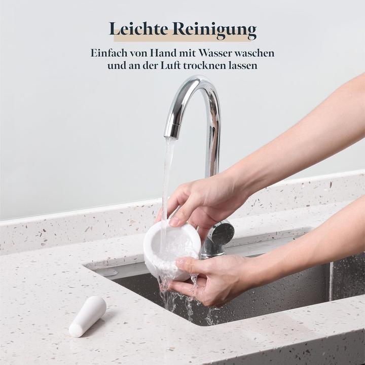Actual product image Gourmeo Mörser mit Stössel aus Marmor