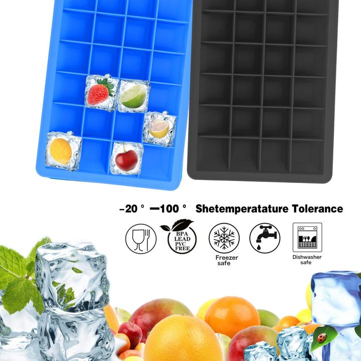 Actual product image Intirilife 2x ice cube moulds set of 2 à 24 compartments