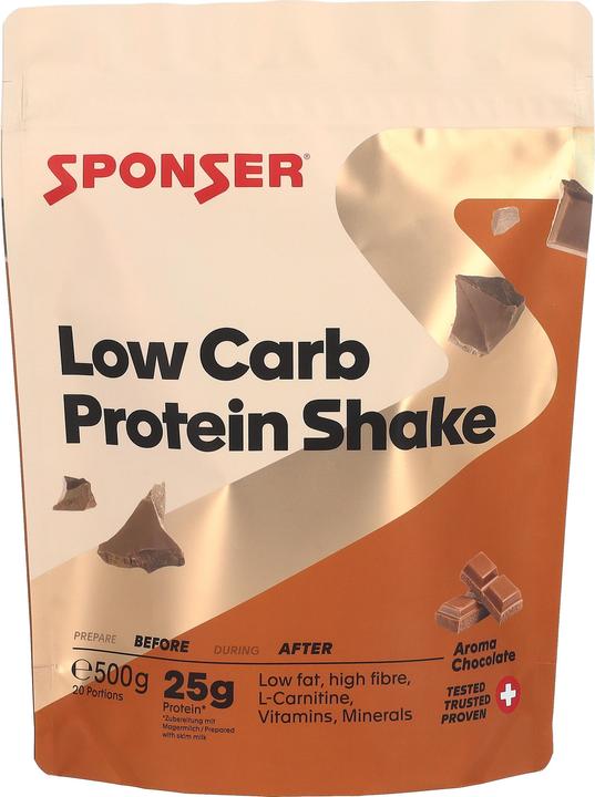 Produktbild Sponser Low Carb Prot Shake Choco 500g (Schokolade)