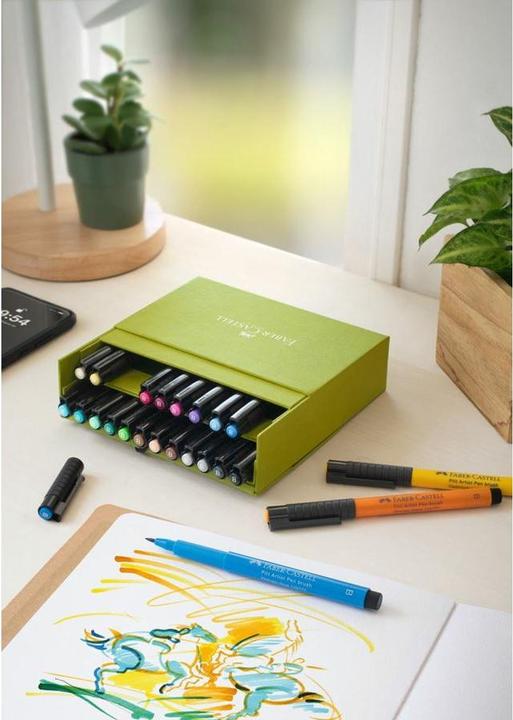 Produktbild Faber-Castell Filzstift Pitt Artist (24x)