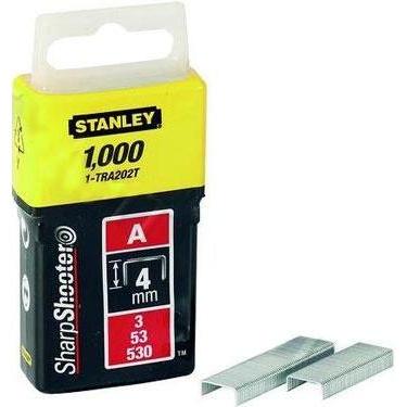 Stanley, Tackerklammern + Tackernägel, Klammern Typ A (6 mm, Klammern aus Runddraht für Elektro- und Handtacker Typ A) 5...