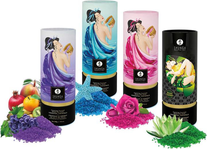 Actual product image Shunga Oriental Crystals Bath Salts Lotus Flower 500 gram (Bath truffles)