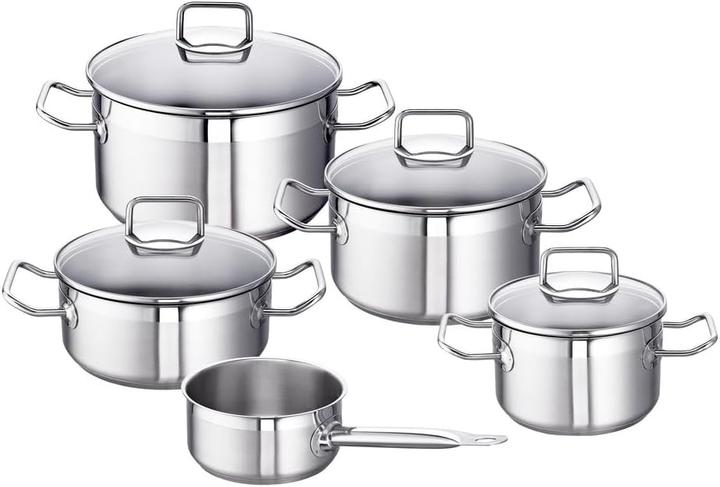 Produktbild Schulte-Ufer SchulteUfer Set1003 Professional Star 5Piece Cookware Set Stainless Steel Suitable for Induction (Pfannenset + Topfset, Edelstahl)
