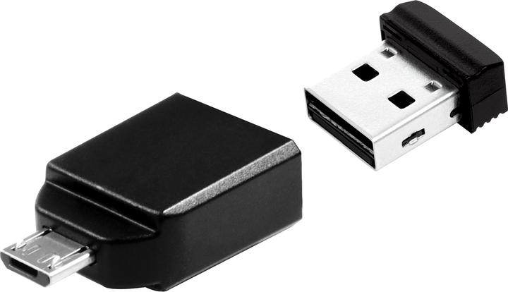 Image du produit Verbatim Nano avec adaptateur OTG (16 Go, USB-A)