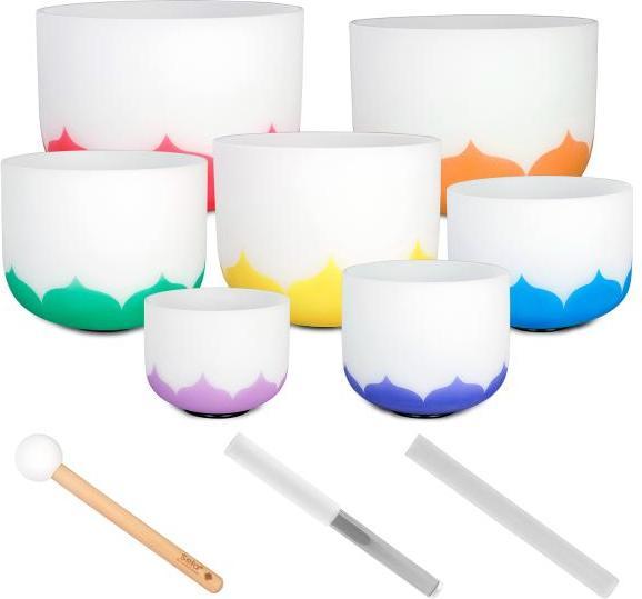 Actual product image Sela SECLU-SET Crystal Singing Bowl Set - Lotus 432 Hz (Singing bowl)