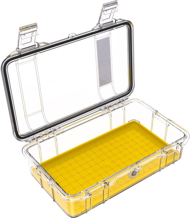 Produktbild Peli MicroCase M60, transparent mit gelber Auskleidung NF (Fotokoffer)