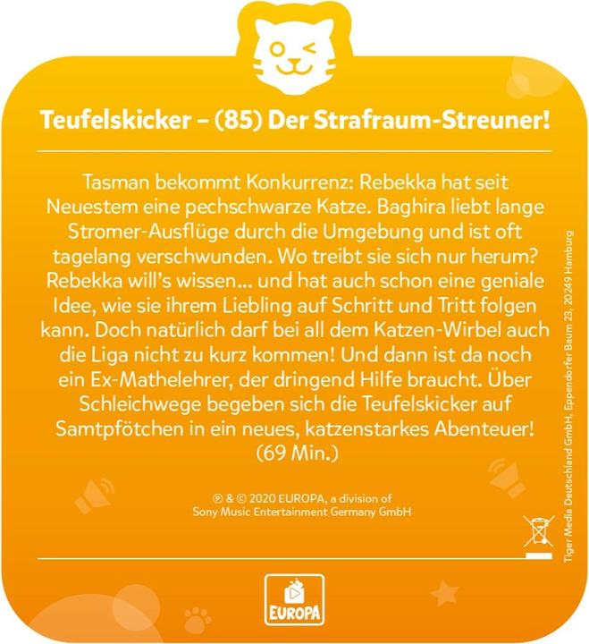 Image du produit Tigermedia tigercard - Teufelskicker 85 - Der Strafraum-Streuner
