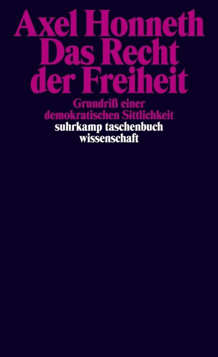 Produktbild Das Recht der Freiheit (Deutsch, Axel Honneth, 2013)