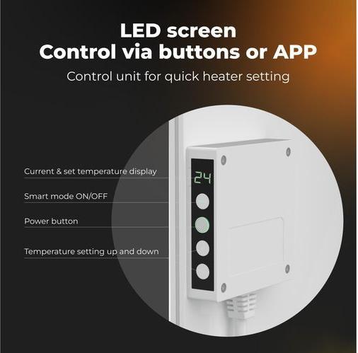 Produktbild Aeno Infrarot-Heizstrahler Premium Eco Smart LED GH5S (700 W)