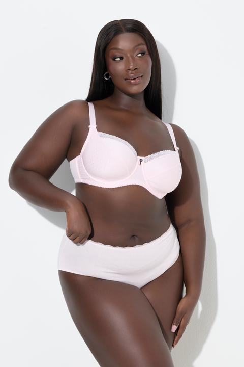 Actual product image Ulla Popken Tonal Polka Dot Underwire Bra (115 G)