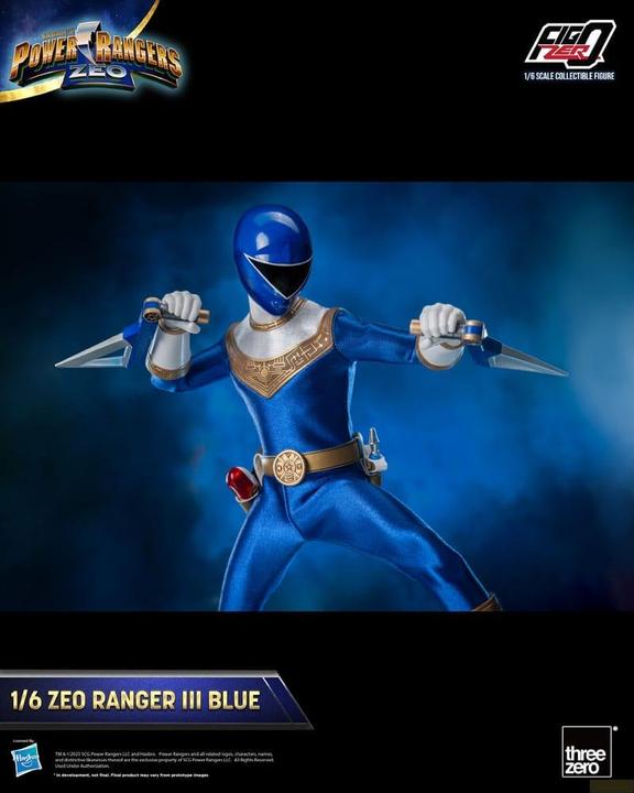 Produktbild ThreeZero Power Rangers Zeo figurine FigZero 1/6 Ranger III Blue 30 cm