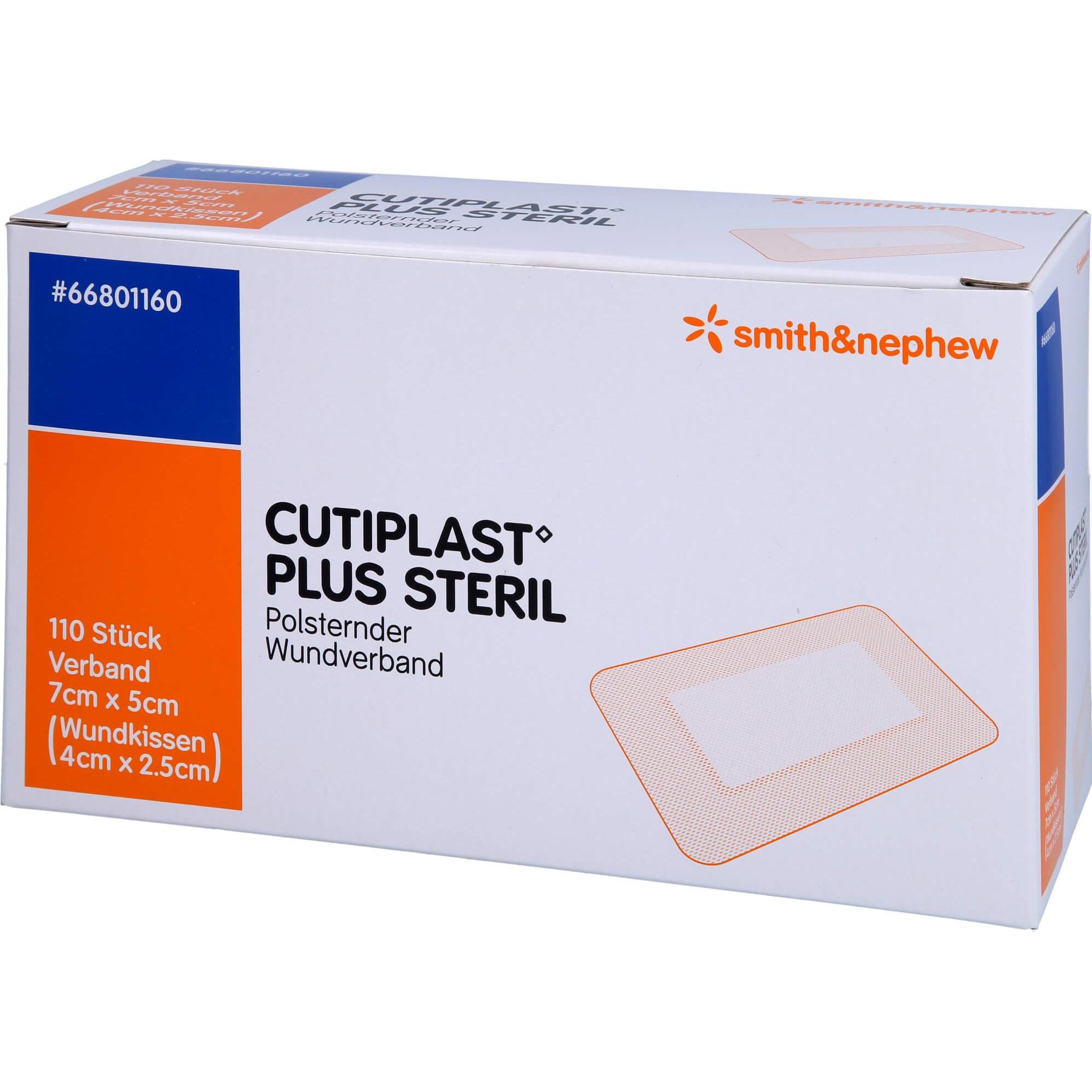 Smith & nephew, Pflaster, Cutiplast Plus St 5x7cm, 110 St VER (110 x)