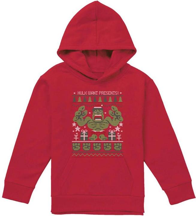 Image du produit Hulk - Sweat à capuche Noël WANT PRESENTS - Enfant (128)