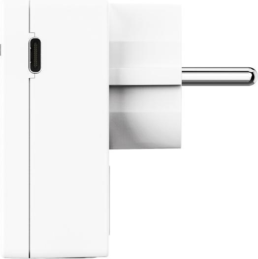 Productafbeelding Hama LED-Nachtlicht f. Steckdose, 1x USB-A, 1x USB-C, Dämmerungssensor, Warmweiss
