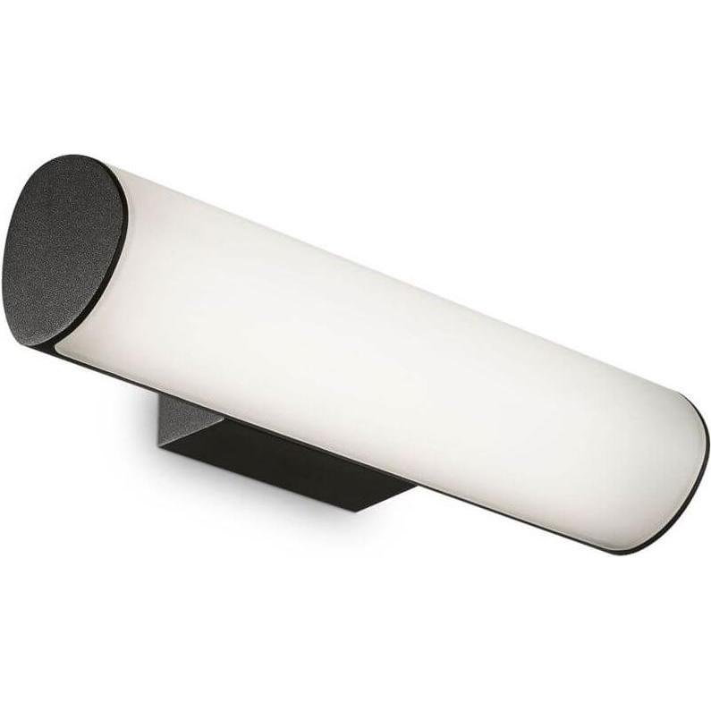 Ideal lux, Gartenbeleuchtung, ETERE LED Wandleuchte 9,5W Schwarz IP44 warmweiss 322193 (1150 lm, IP44)