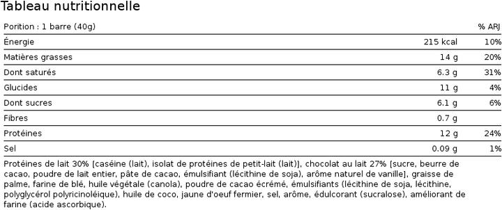 Nährwerte und Zutaten Novo Protein Wafer Bar (40 g, 12 Stk.)