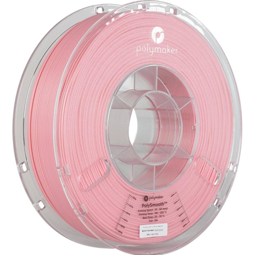 Polymaker PJ01009 PolySmooth Filament PVB polierbar 1.75mm 750g Pink 1St. (PVB, 1.75 mm, 750 g, Pink), 3D Filament, Pink