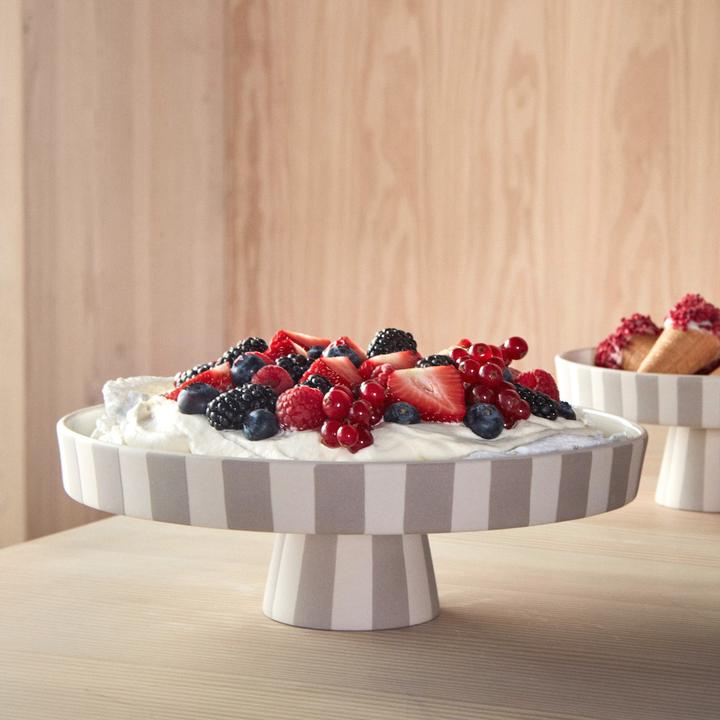 Actual product image OYOY Living Decorative Toppu Tray Ø 20 cm, Grey/White