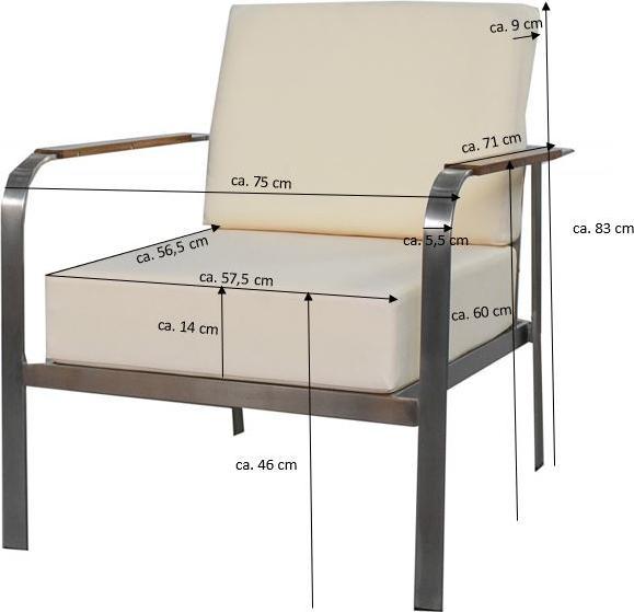 Produktbild Jet-Line Stuhl für Gartenset Aphrodite creme