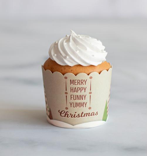 Produktbild Städter Cupcake-Backform Yummy Christmas ø 6/7x5.5 cm Maxi (6.50 cm)