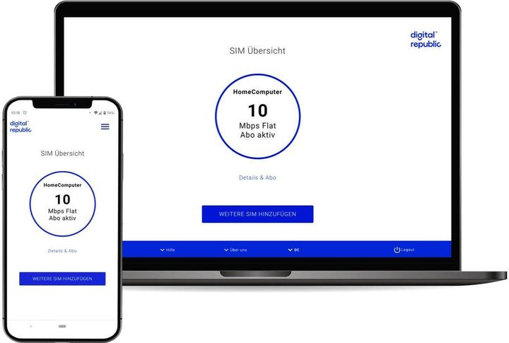 Produktbild Digital Republic SIM-Karte Unlimitiert Internet für 365 Tage – High Speed (365 Tage unlimitiert 300 Mbit/s)