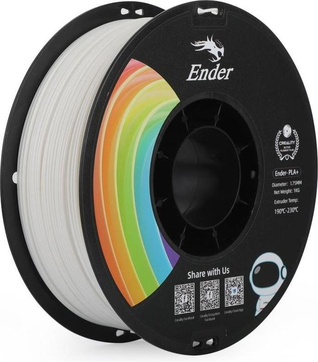 Produktbild Creality Filament PLA+ (PLA, 1.75 mm, 1000 g, Weiss)