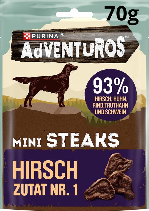 Actual product image Purina ONE ADVNTROS MiniSteaksW (Adult, 8 pcs., 560 g)