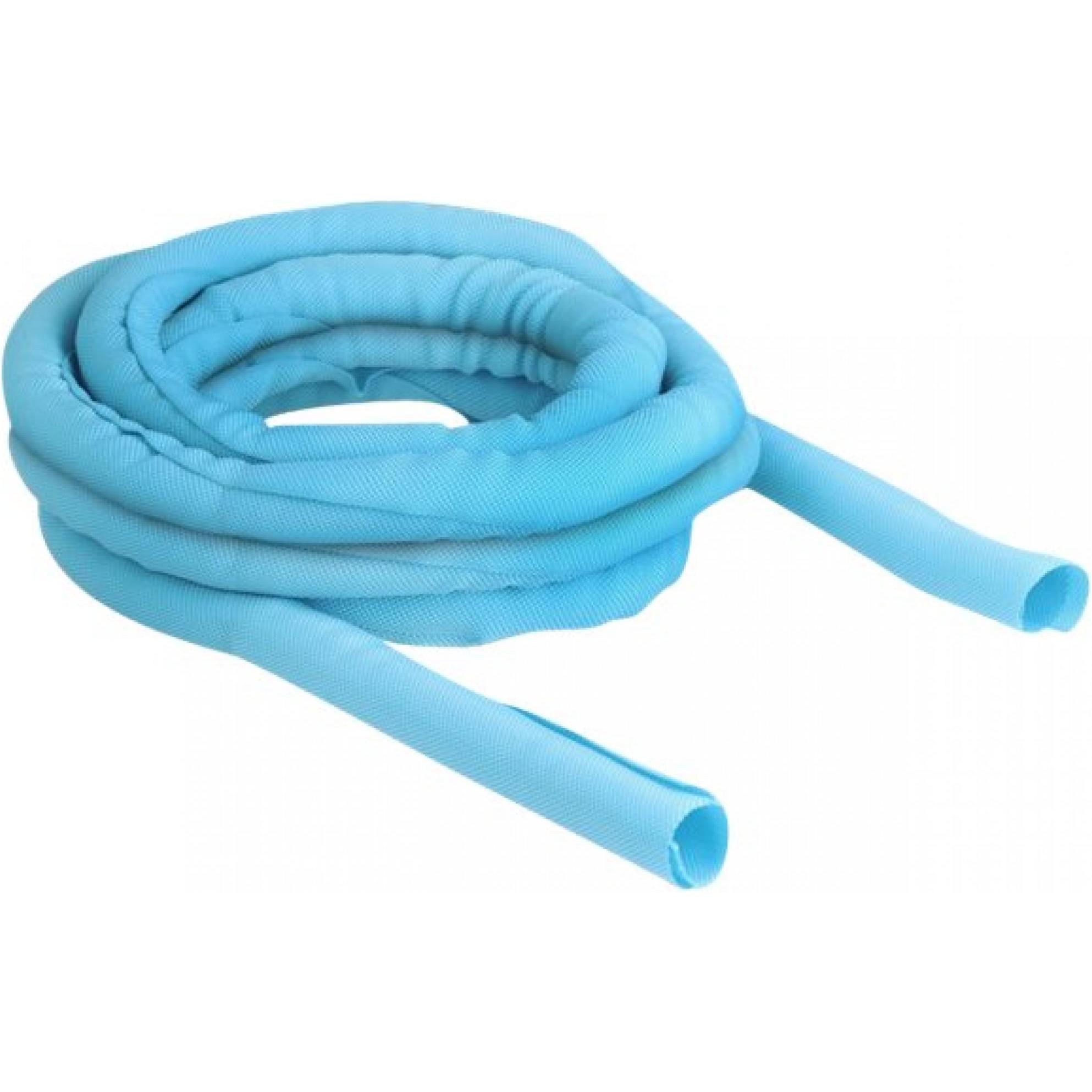 Delock, Kabelschutz + Kabelführung, Kabelschlauch selbstschliessend 5 m x 19 mm Blau (Kabelschlauch, 5000 mm)